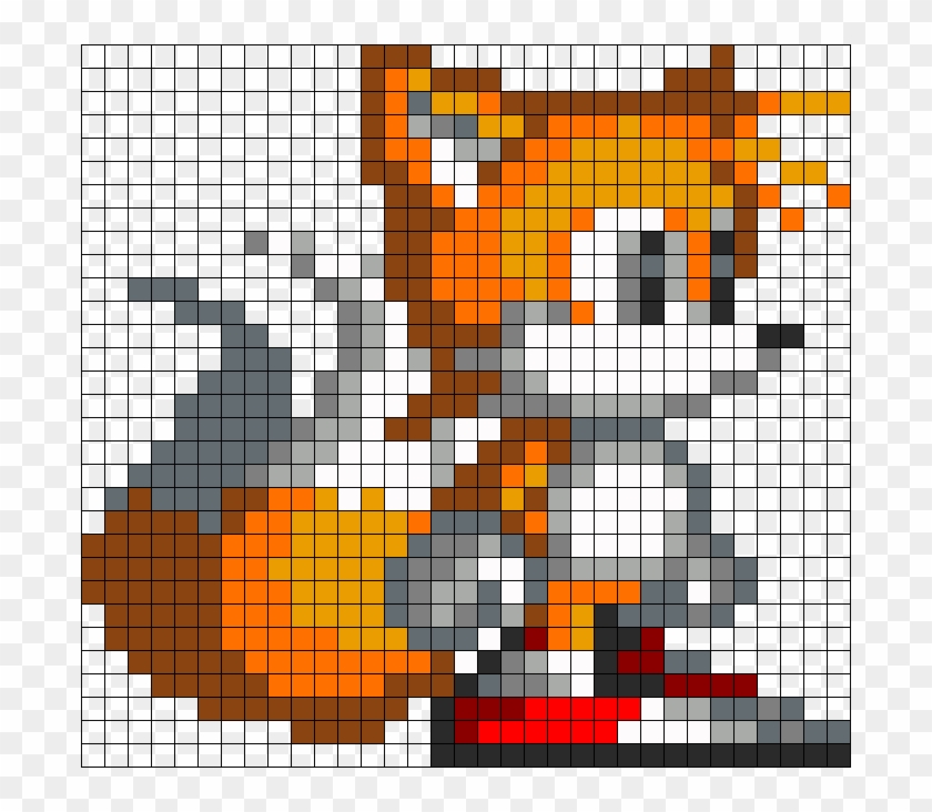 Sonic Advance 2 Hero Chao Perler Bead Pattern, Bead Sprites