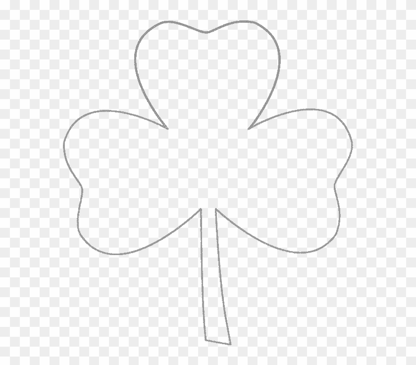 Three Leaf Clover Coloring Pages 3 Leaf Clover Drawing, HD Png