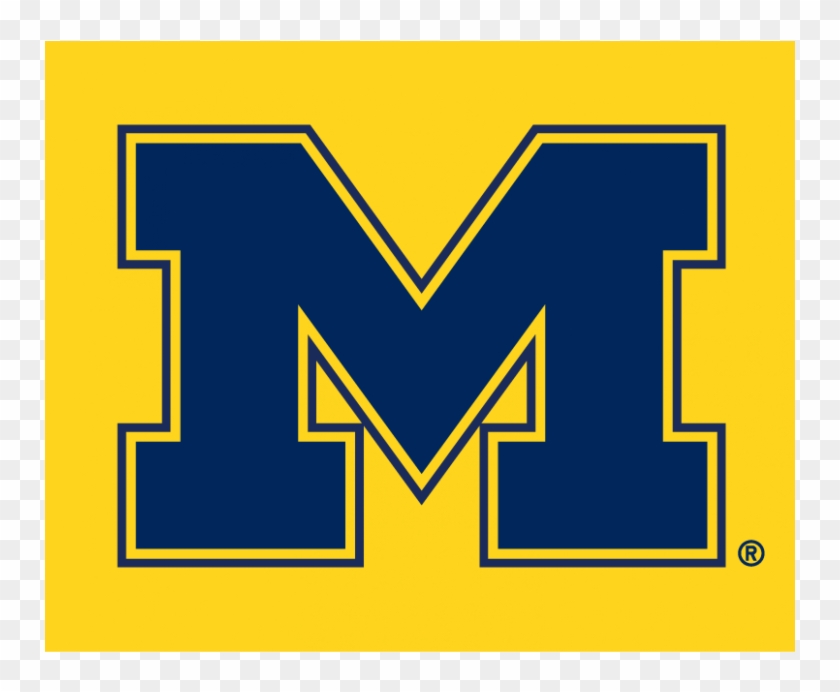 Michigan Wolverines Logo Png - Michigan Block M Blue, Transparent Png