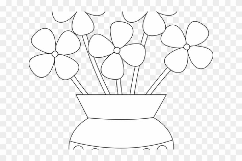 Vase Clipart Outline Flower Clip Art