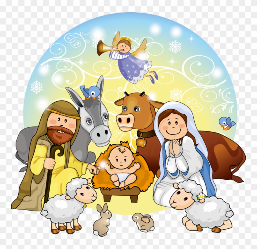 Download Manger Svg Nativity Scene - Cute Nativity Scene Clipart ...