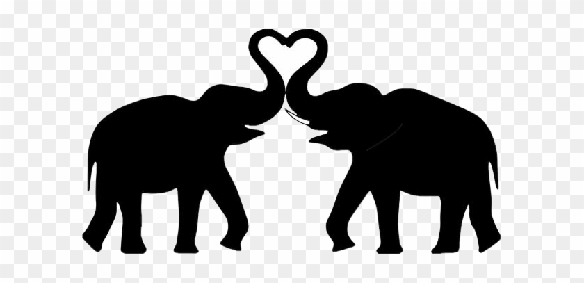 Download #elephant #heart #silhouette #cute #freetoedit - Elephant ...