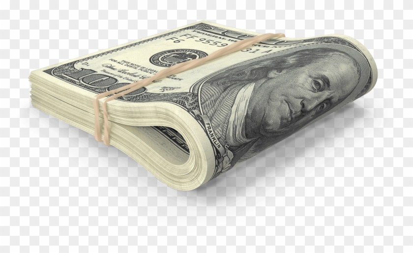 Us 100 Dollar Bill Folded One Dollar Bills Png Transparent Png