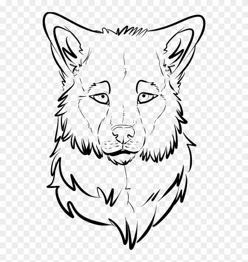 photo Furry Wolf Base Head wolf head art line art hd png