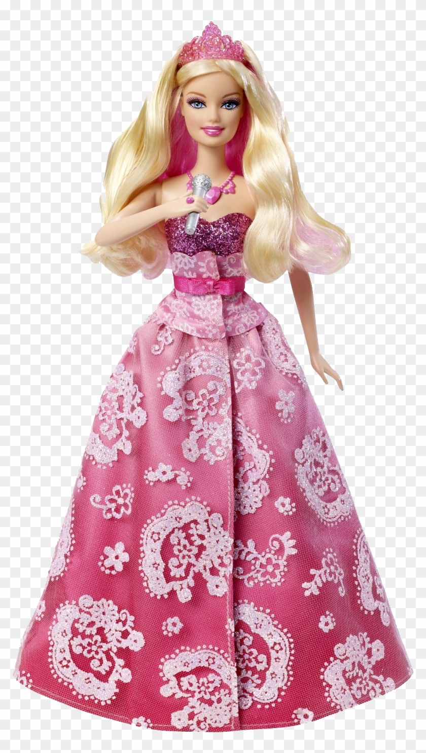 Barbie Doll Png Transparent Images - Barbie Princess And The Popstar Dolls,  Png Download - 803x1412(#295649) - PngFind