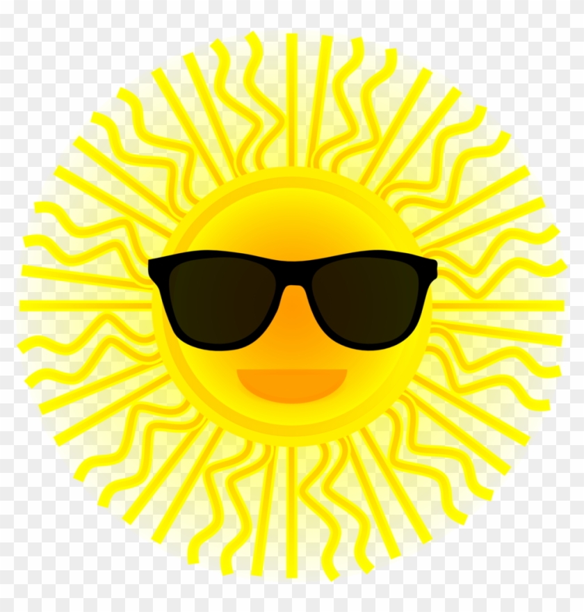 sunglasses on a sun