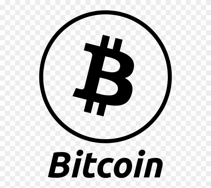Bitcoin Logo Png - Bitcoin Logo Black And White, Transparent Png
