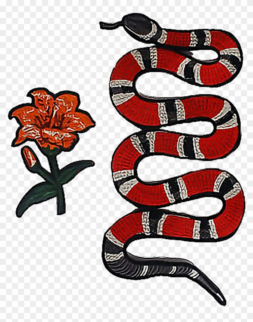 gucci #ricegum #clout #cloutgang #snake #rose #flower - Gucci Snake Transparent HD Png Download - 1024x1256(#2901159) PngFind