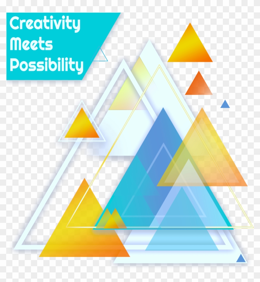 Abstract Illustration With Triangles - Triangle, HD Png Download ...
