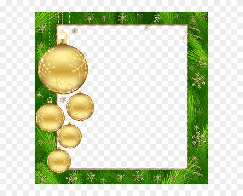 Christmas Border, Christmas Frames, Christmas Background, - Green And Gold  Christmas, HD Png Download - 600x600(#2906109) - PngFind