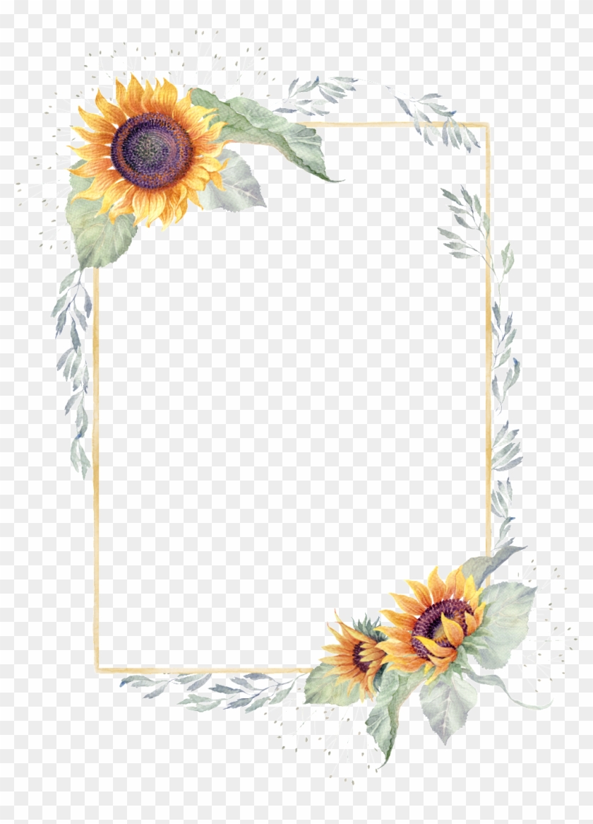 Sunflower Png Border Transparent Background Sunflower Border Png Download 1024x1365 2927169 Pngfind