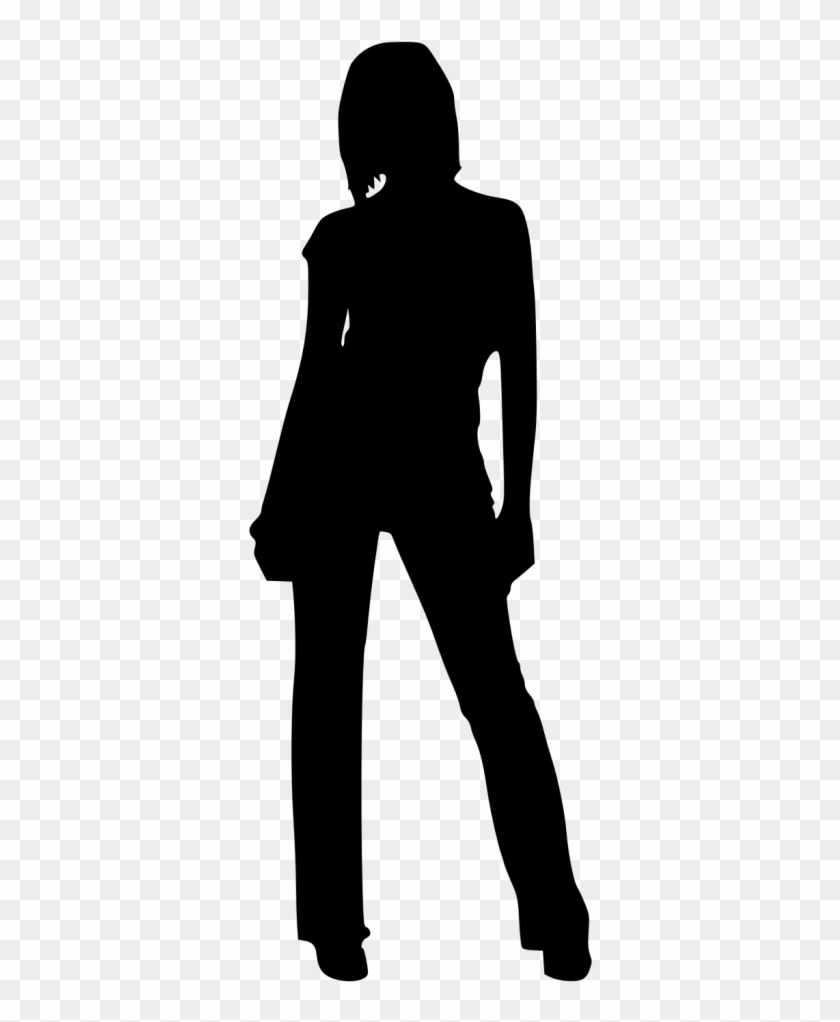 Woman Standing Silhouette Png - Woman Silhouette Transparent Background,  Png Download - 373x1024(#2929053) - PngFind