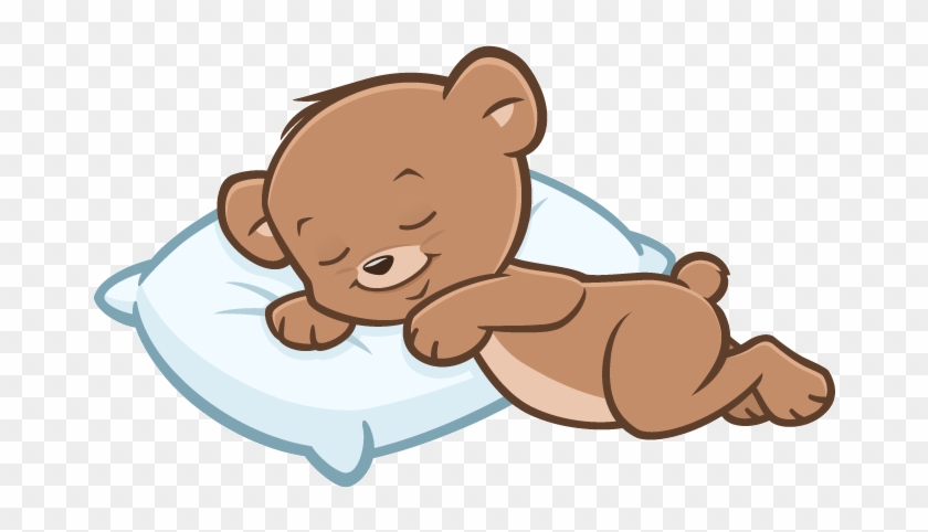 View Larger Image Picture Of Sleeping Teddy Bear - Teddy Bear Sleeping  Cartoon, HD Png Download - 720x720(#2942309) - PngFind