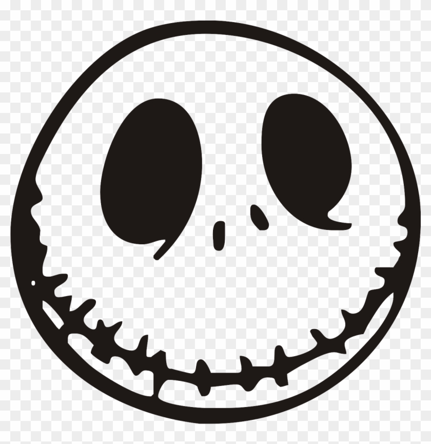Jack Skellington Face Stencil
