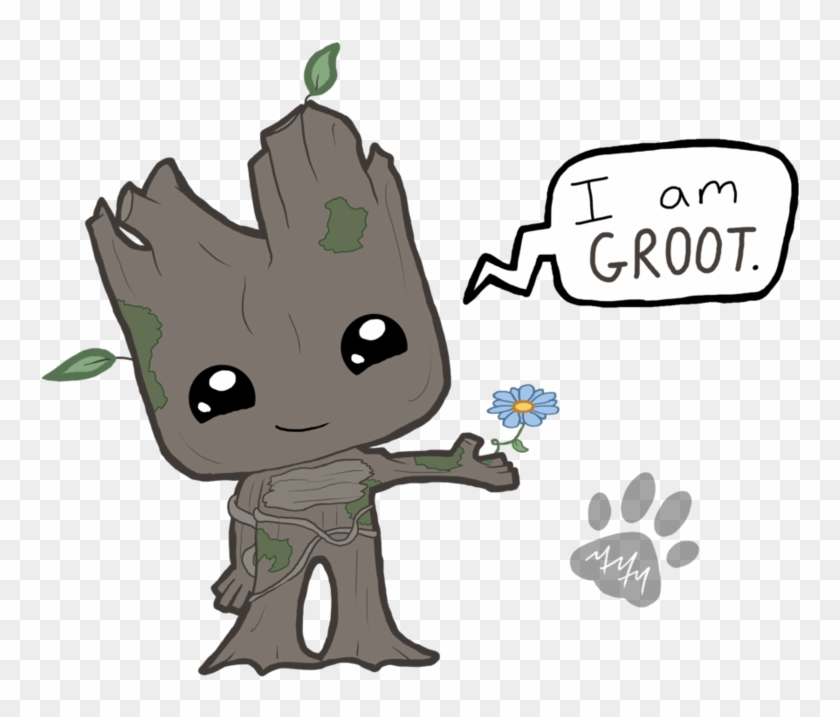 Chibi Pinterest Baby - Cartoon Drawing Of Groot, HD Png Download -  894x894(#2943952) - PngFind