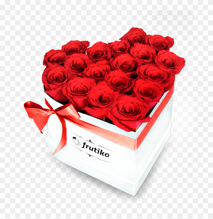 Red Roses White Heart Box - Dárek K Valentýnu Pro Ženy, HD Png Download ...