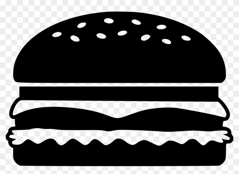 Download Cheeseburger Svg Png Icon Free Download Hamburger Silhouette Transparent Png 980x668 2949352 Pngfind