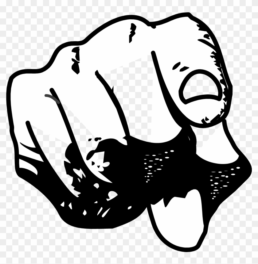 Finger Pointing At You Png - Hand Pointing At You Drawing Transparent