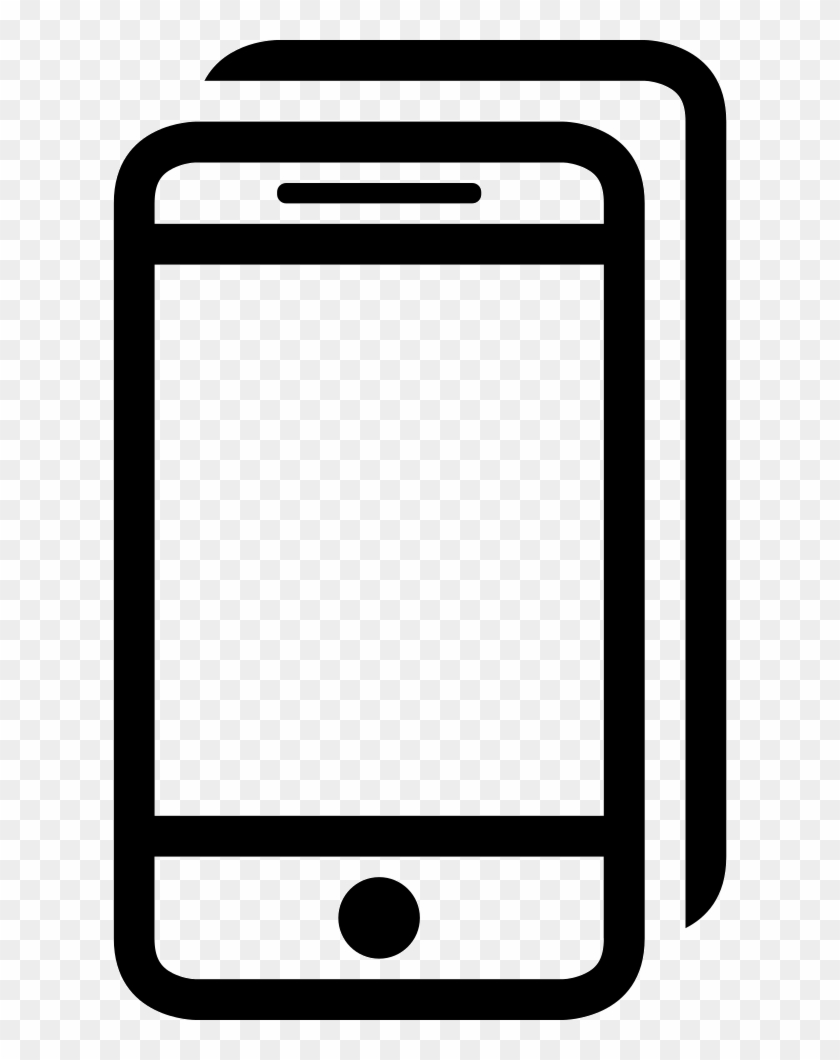 мобильный телефон иконка. смартфон схематично. коммуникация в мессенджерах.