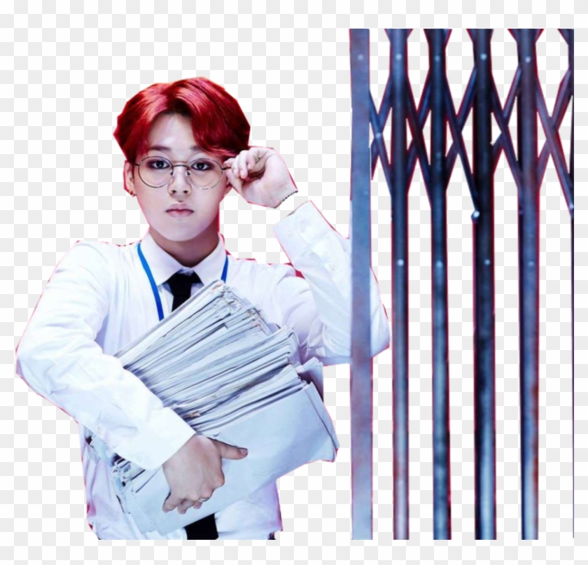 Jimin Dope Era Clipart Jimin Dope Bts - Jimin With Red Hair, HD Png  Download - 859x785(#2978192) - PngFind