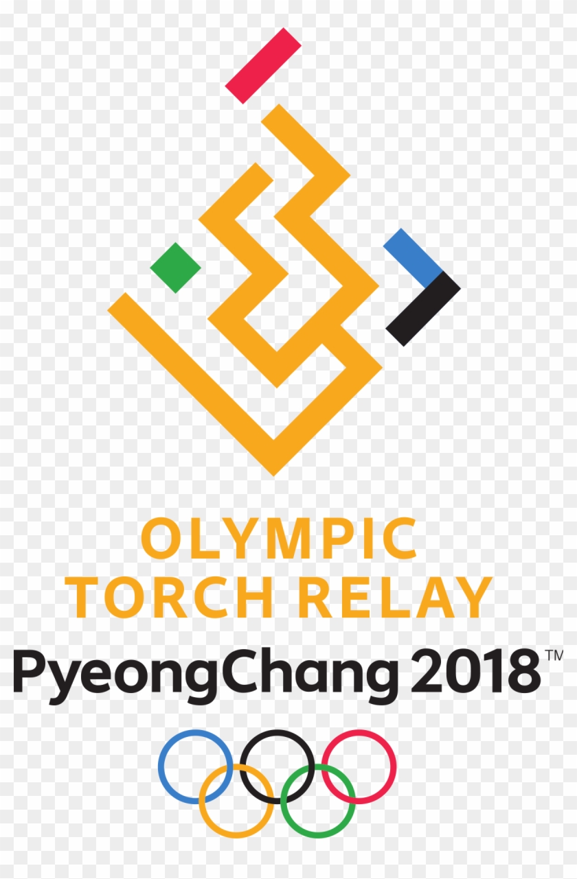 2018 Winter Olympics Torch Relay Olympic Torch Relay Logo, HD Png