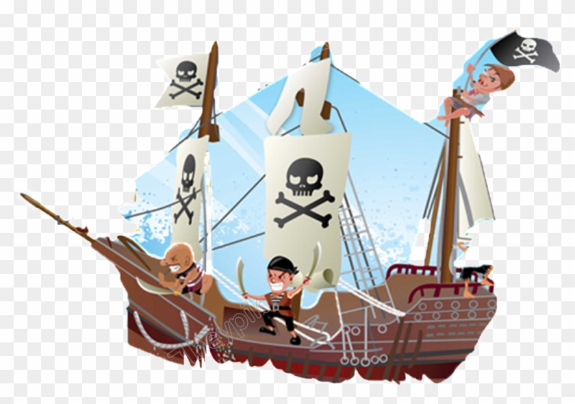 Cartoon Pirate Ship - 海盗 船, HD Png Download - 1024x1024(#2988502) - PngFind