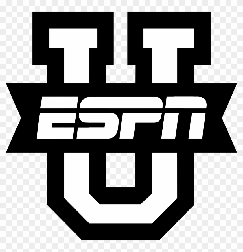Espn U Logo Black And White - Espn U, HD Png Download - 2400x2375(#2989074)  - PngFind