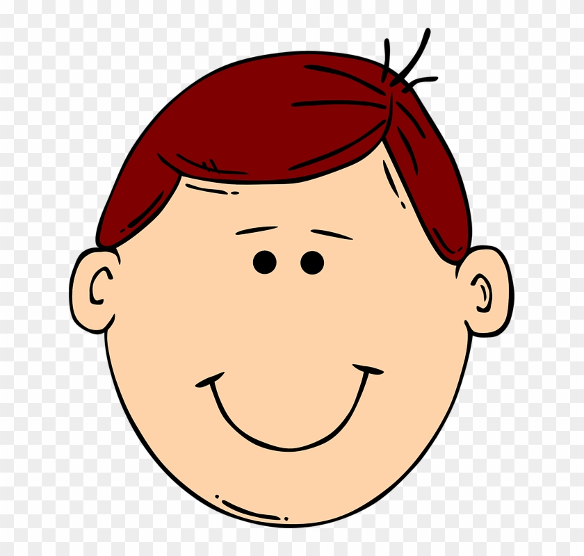 Boy Face Head - Brown Eyes Brown Hair Cartoon, HD Png Download -  641x720(#2994542) - PngFind