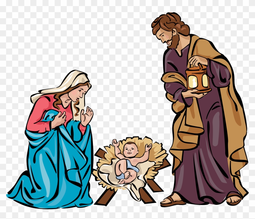 Nativity Free Clipart - Christmas Holy Family Png, Transparent Png ...