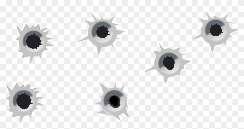 Bullet Shot Hole Png Image - Bullet Holes Transparent, Png Download - 2400x1152(#34782) - PngFind
