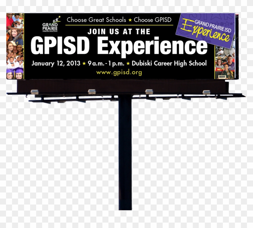 Wide-billboard - Grand Prairie Isd Billboards, HD Png Download