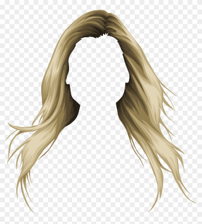 Long Hair Clipart Dirty Blonde Hair - Transparent Background Hair Clipart,  HD Png Download - 868x920(#35076) - PngFind