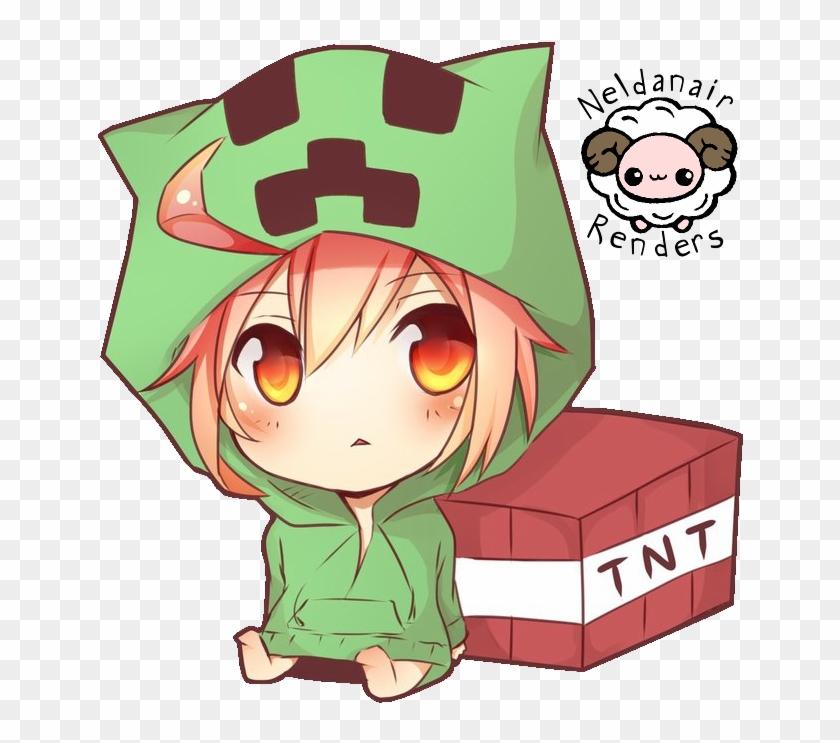 Cute Anime Girl Minecraft gambar ke 2