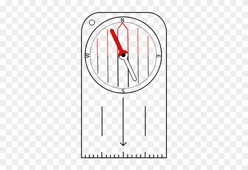 Rotatable Compass Graphics Compass With Rotatable Housing And Needle Png, Transparent Png ...