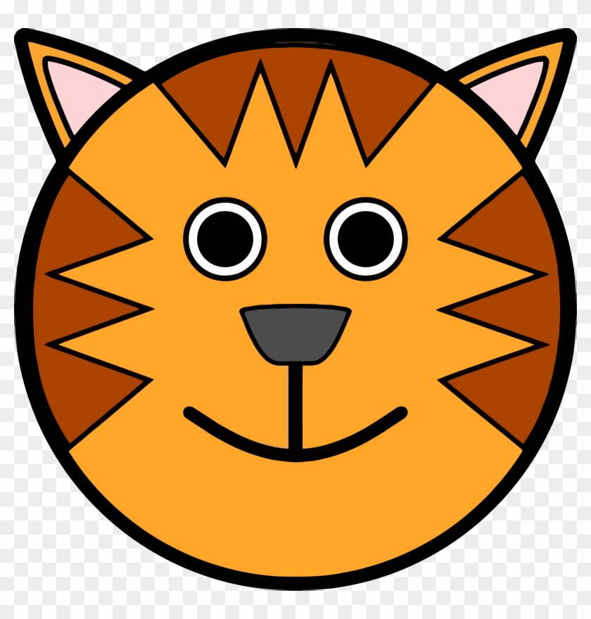 Circle Tigger Cat Face Clipart Png Image Download - Tiger Face Cartoon  Drawing, Transparent Png - 4151x4151(#301576) - PngFind