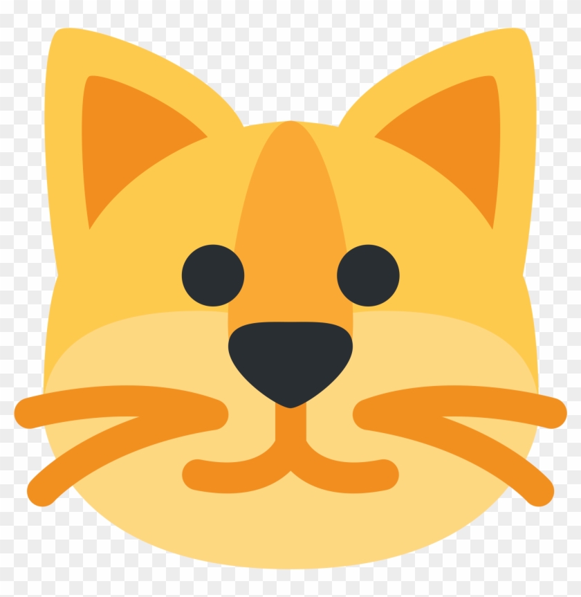 Cat Face - Cat Emoji Twitter, HD Png Download - 2048x2048(#302046) - PngFind
