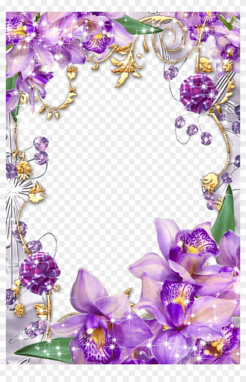 Purple Flower Borders And Frames - Purple Flowers Borders And Frames ...