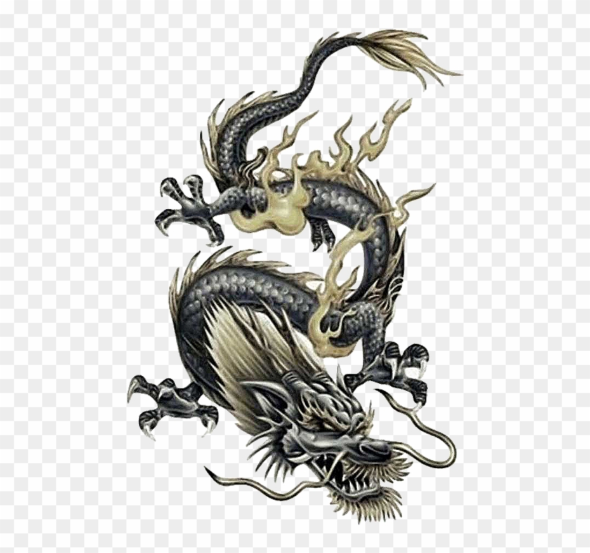 Tattoo Japanese Chinese Dragon Free Frame Clipart Dragon Tattoo Design Hd Png Download 515x752 Pngfind