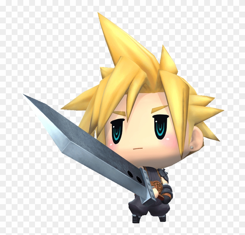 Cloud And Tifa S Woff Bios World Of Final Fantasy Character Hd Png Download 715x757 309412 Pngfind