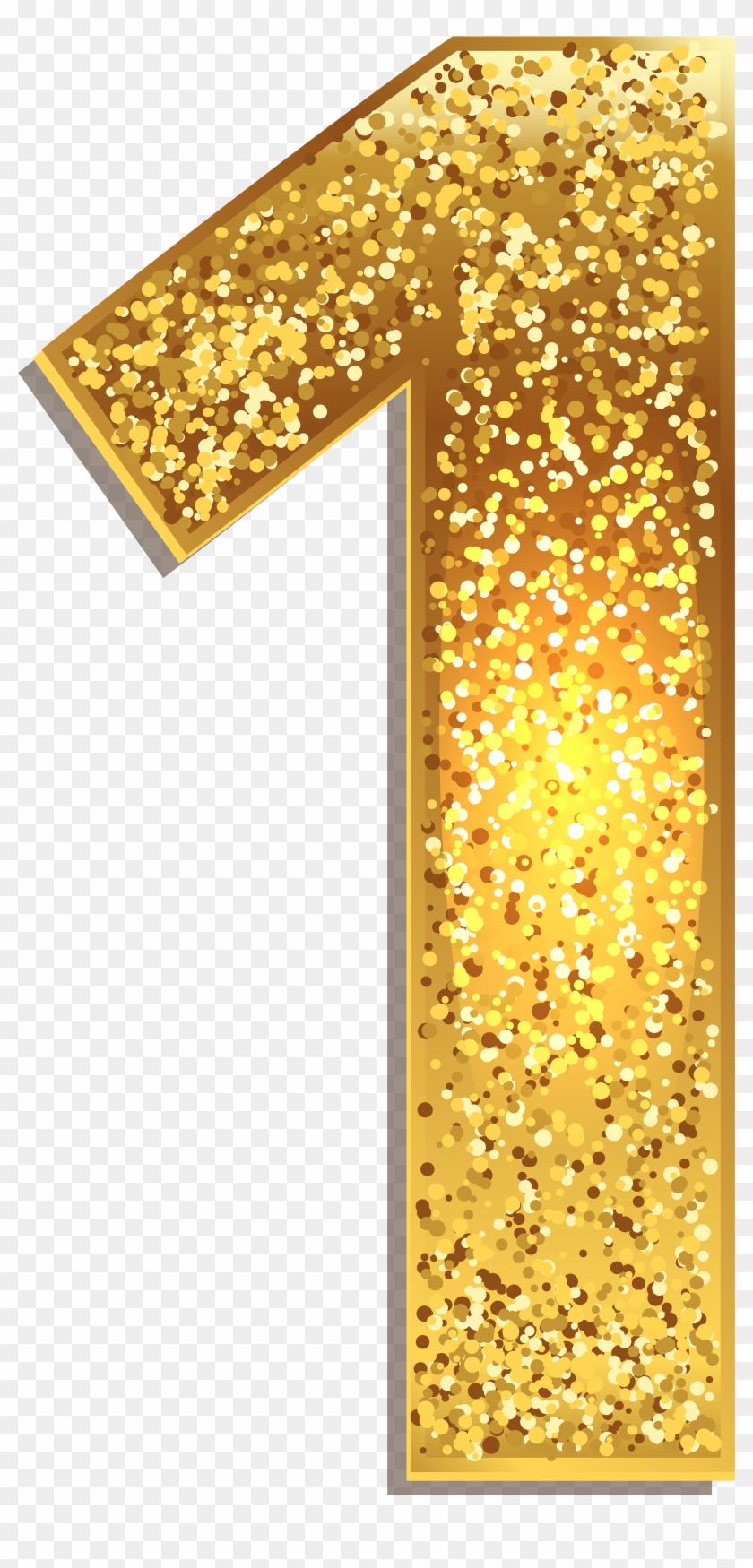 Gold Number 1 Png, Transparent Png - 2494x5000(#3008396) - PngFind