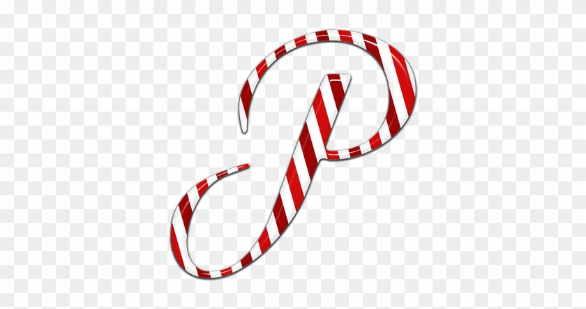 Candycane Letter P Text Candy Png Image Illustration