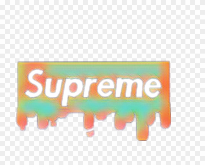 supreme paint sticker