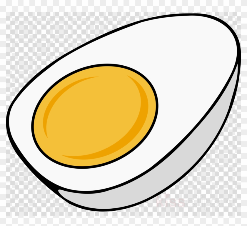 Boiled Egg Coloring Page Clipart Fried Egg Scrambled - Hard Boiled Egg  Cartoon, HD Png Download - 900x780(#3024877) - PngFind
