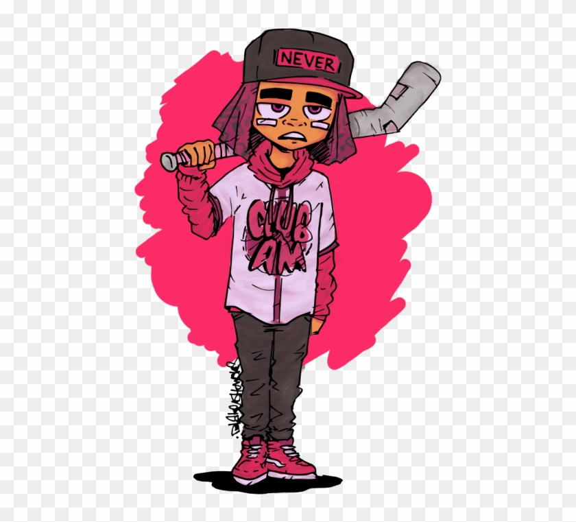 Lil Uzi Vert Drawing, HD Png Download - 487x750(#3025688) - PngFind