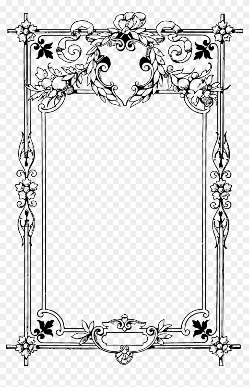 Victorian Border Frame Png, Transparent Png - 820x1225(#3030533) - PngFind