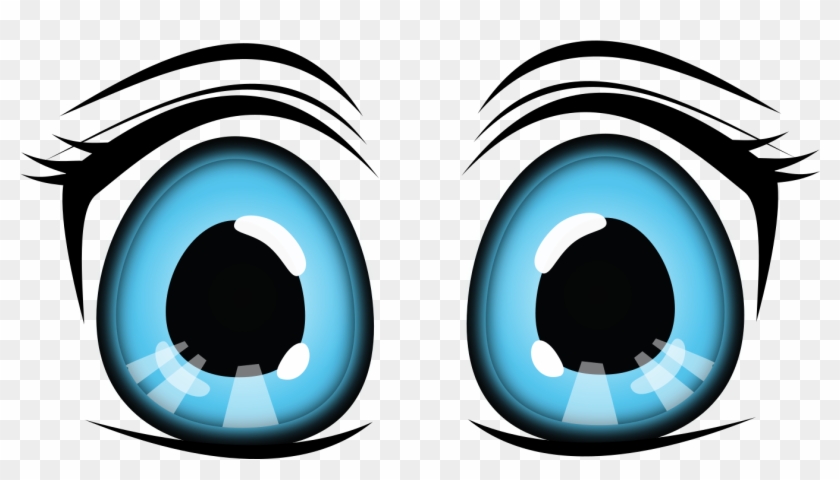 Ojos Anime Azul Cl Ojos Anime Png Transparent Png 1344x766