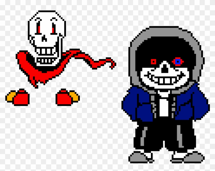 Pixilart - Dust Sans and Papyrus by Nightwolf35