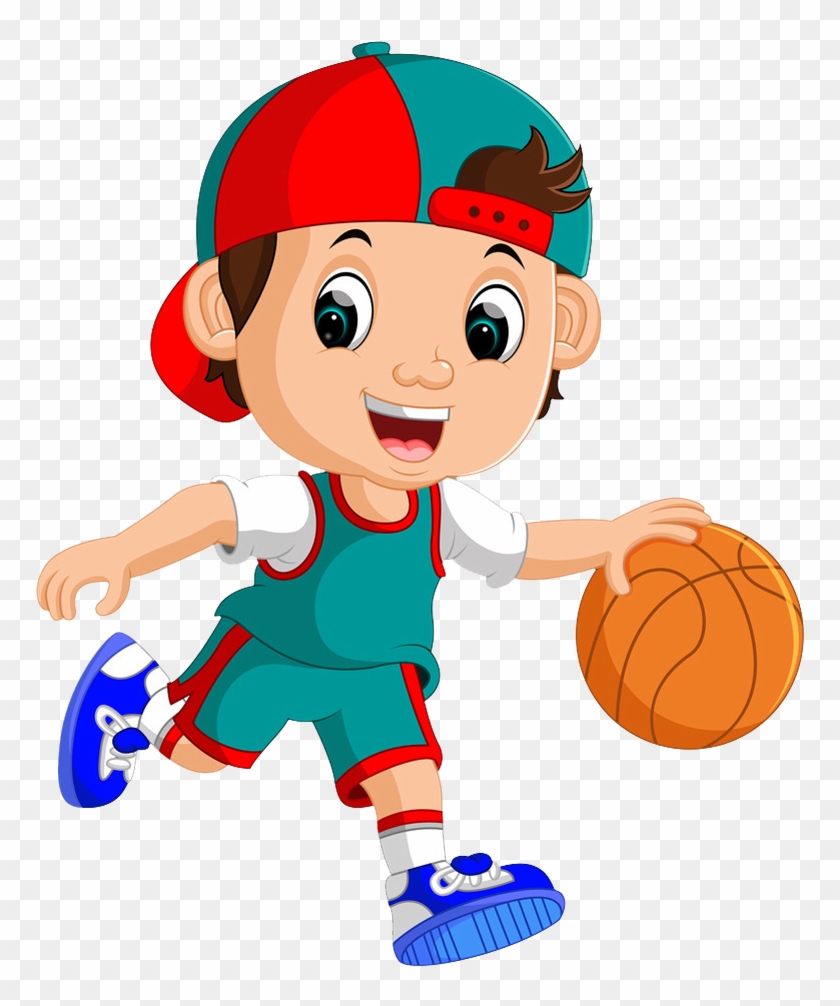 play basketball clipart black