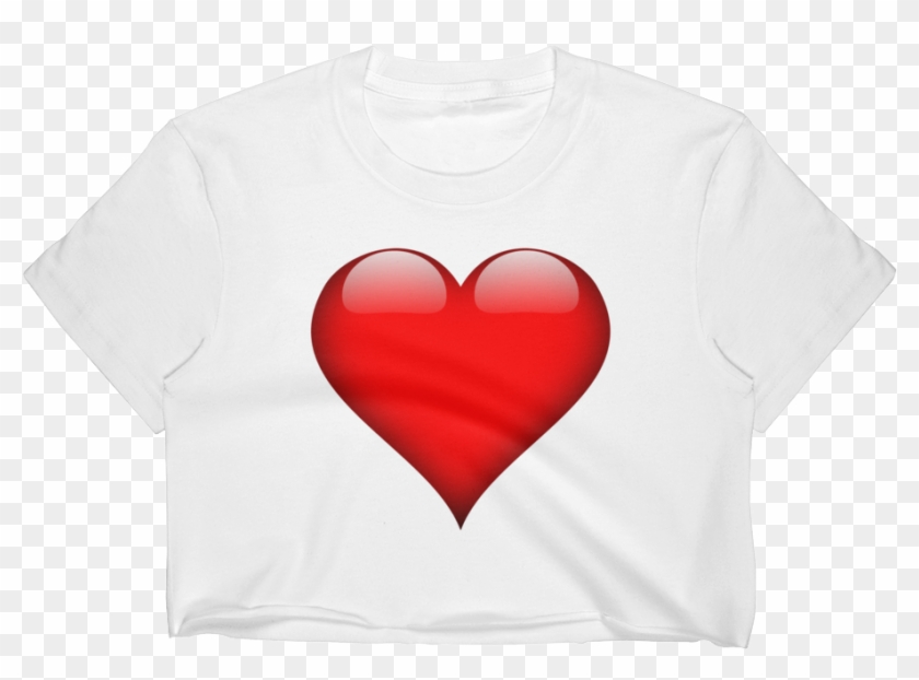 Heart Women's Crop Top - Heart, HD Png Download - 1000x1000(#3048588 ...