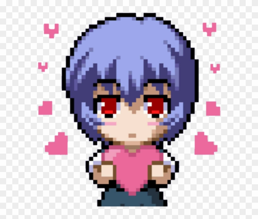 #pixel Art #cute #evangelion #rei - Planet Transparent Pixel Cute, HD